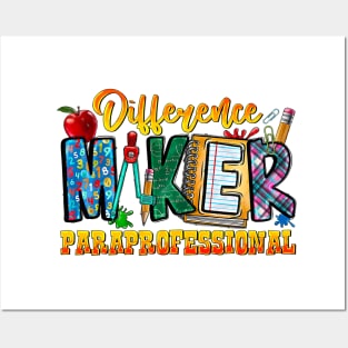 Difference Maker Paraprofessional, Back To School, Paraprofessional Posters and Art